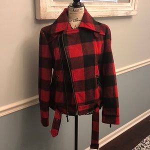Women’s Coat Buffalo plaid jacket size large